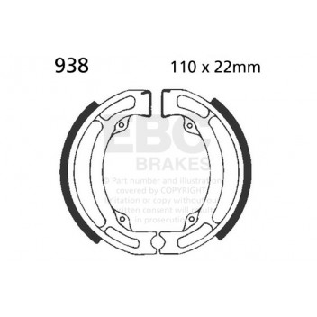 EBC BRAKE SHOE SET