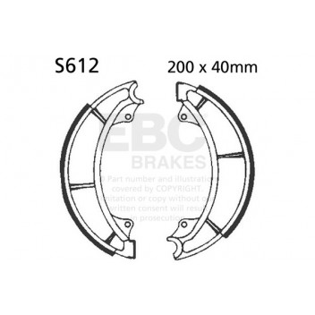 EBC BRAKE SHOE SET