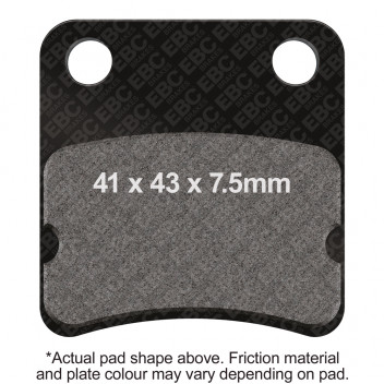 EBC SCOOTER DISC PAD SET BLACK E327