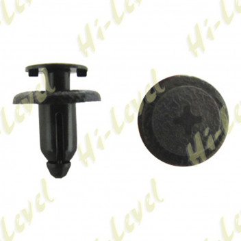 Fairing Clip Push Rivet Type 6mm hole with Head 14mm Black