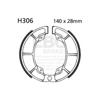 EBC BRAKE SHOE SET (5)