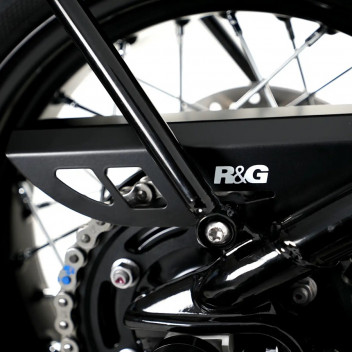 Stainless Chain Guard (black) Triumph Bonneville Bobber '17