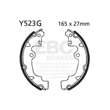 EBC BRAKE SHOE SET (5)