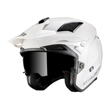 2XL DISTRICT A0 GLOSS WHITE OPEN FACE MT HELMETS