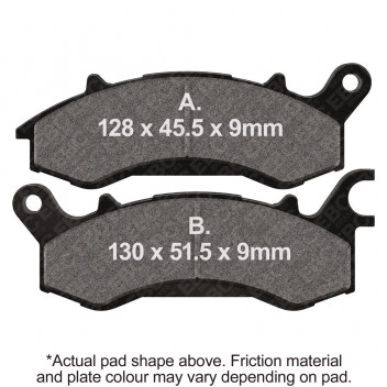 M/C DISC PAD SET - DMX