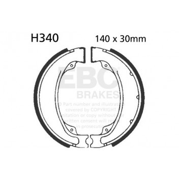 EBC BRAKE SHOE SET  (5)