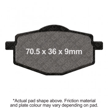 EBC SCOOTER DISC PAD SET BLACK E327