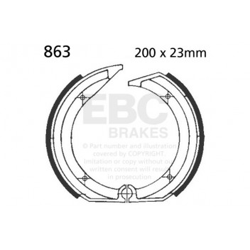 EBC BRAKE SHOE SET