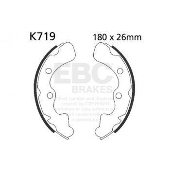 EBC BRAKE SHOE SET (5)