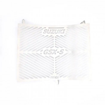 Branded Radiator Guard (silver stainless) - Suzuki Katana '1