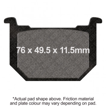 EBC V PAD SEMI SINTERED PAD SET