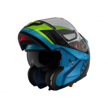 MT ATOM FLIP UP A7 BLUE MED GLOSS BLUE adventure