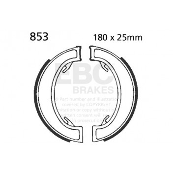 EBC BRAKE SHOE SET