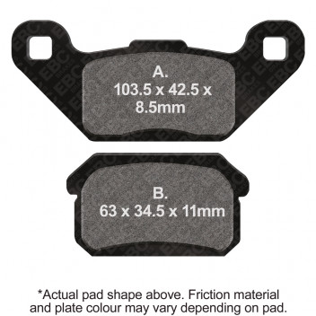 M/C DISC PAD SET (5)