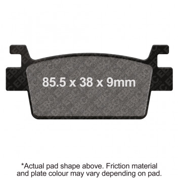 EBC SCOOTER DISC PAD SET BLACK E327