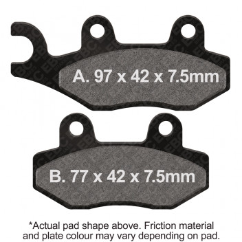 MOTORCYCLE DISC PAD SET
