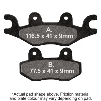 EBC SCOOTER DISC PAD BLACK (5)