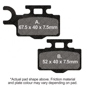 MOTORCYCLE DISC PAD SET