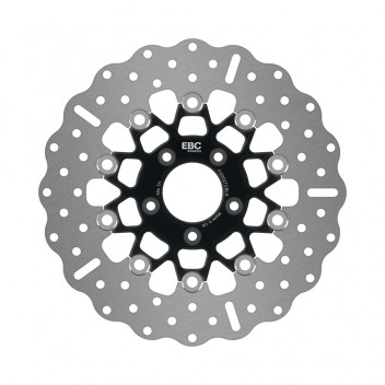 Front Floating 10 Bobbin Black Chrome Hub Wide Band Disc