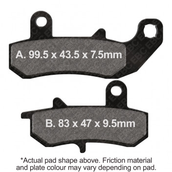 MOTORCYCLE DISC PAD SET