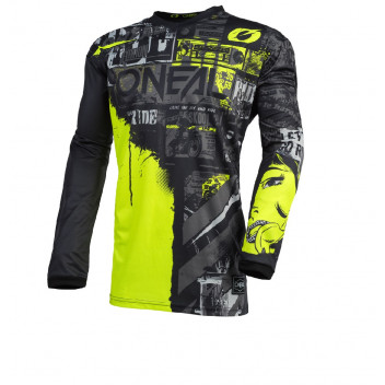 ELEMENT JERSEY RIDE BK/YEL XL ONEAL BLACK NEON YELLOW
