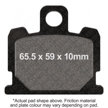 EBC V PAD SEMI SINTERED PAD SET