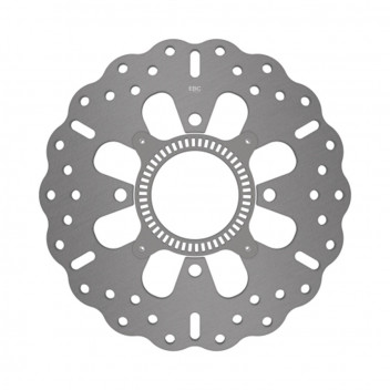 EBC S/STEEL REAR SOLID DISC C/W ABS RING (16)