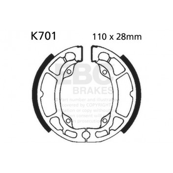 EBC BRAKE SHOE SET