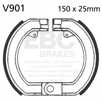 EBC BRAKE SHOE SET