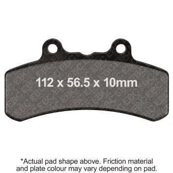 EBC V PAD SEMI SINTERED PAD SET