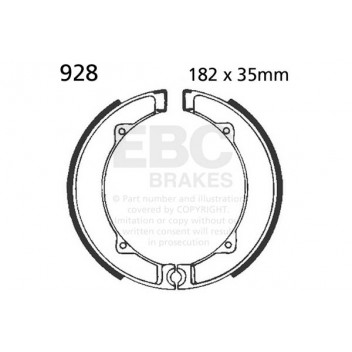 EBC BRAKE SHOE SET