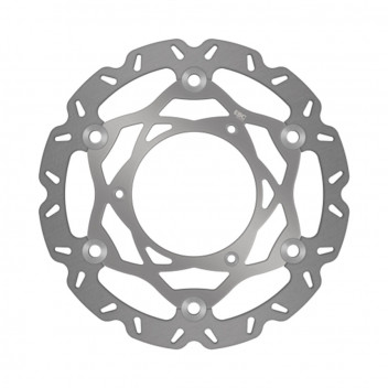 NEW PLAIN SILVER CENTER HUB OVERSIZE DISCS-250MM-C/W BRACKET