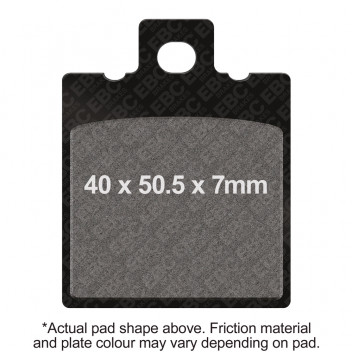 EBC SCOOTER DISC PAD SET BLACK E327
