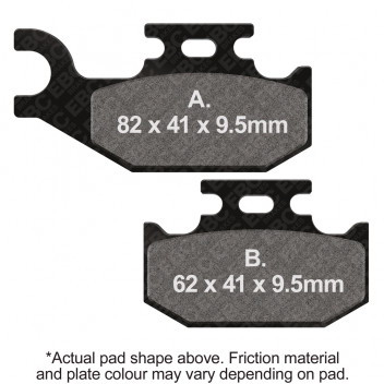 MOTORCYCLE DISC PAD SET