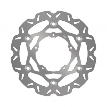 NEW PLAIN SILVER CENTER HUB OVERSIZE DISCS-280MM-C/W BRACKET