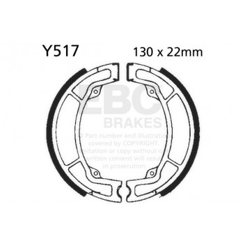 EBC BRAKE SHOE SET