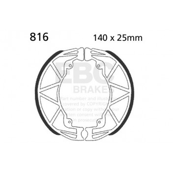 EBC BRAKE SHOE SET