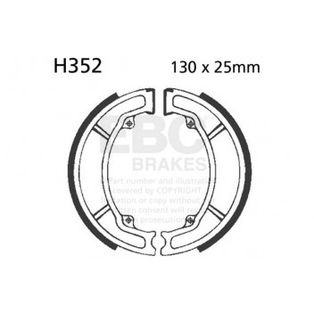 EBC BRAKE SHOE SET (5)