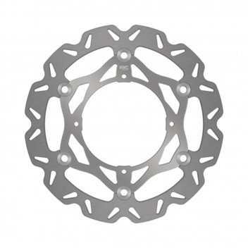 NEW PLAIN SILVER CENTER HUB OVERSIZE DISCS-280MM-C/W BRACKET