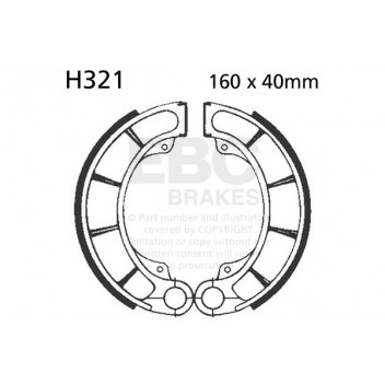 EBC BRAKE SHOE SET (5) 5