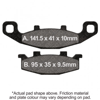 DOUBLE H SINTERED STREET PAD