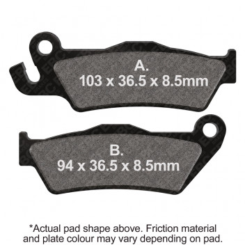 DOUBLE H SINTERED STREET PAD