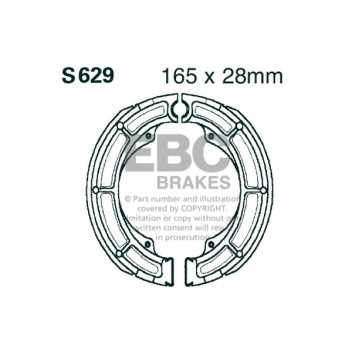 EBC BRAKE SHOE SET (5)