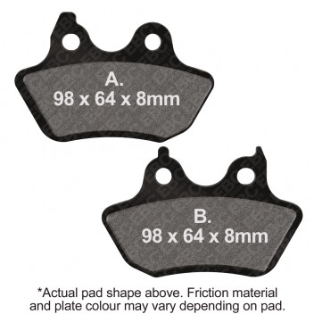 DOUBLE H SINTERED STREET PAD