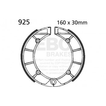 EBC BRAKE SHOE SET