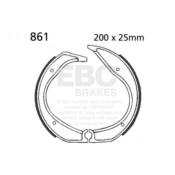 EBC BRAKE SHOE SET
