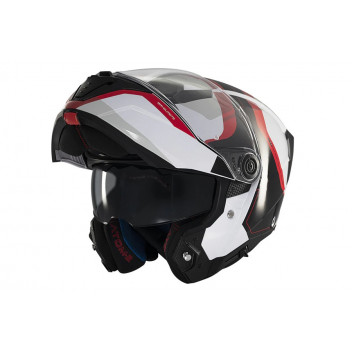 LARGE ATOM 2 EMALLA BO WH/R/BK FLIP FRONT MT HELMETS