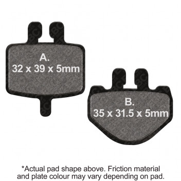M/C DISC PAD - RED