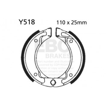 EBC BRAKE SHOE SET (5) 5