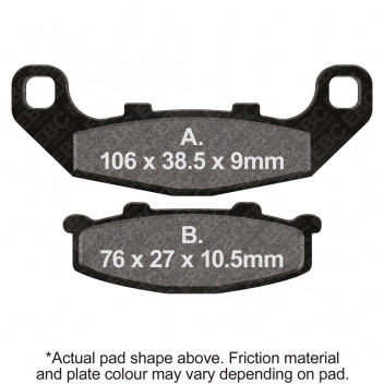 M/C DISC PAD SET - DMX
